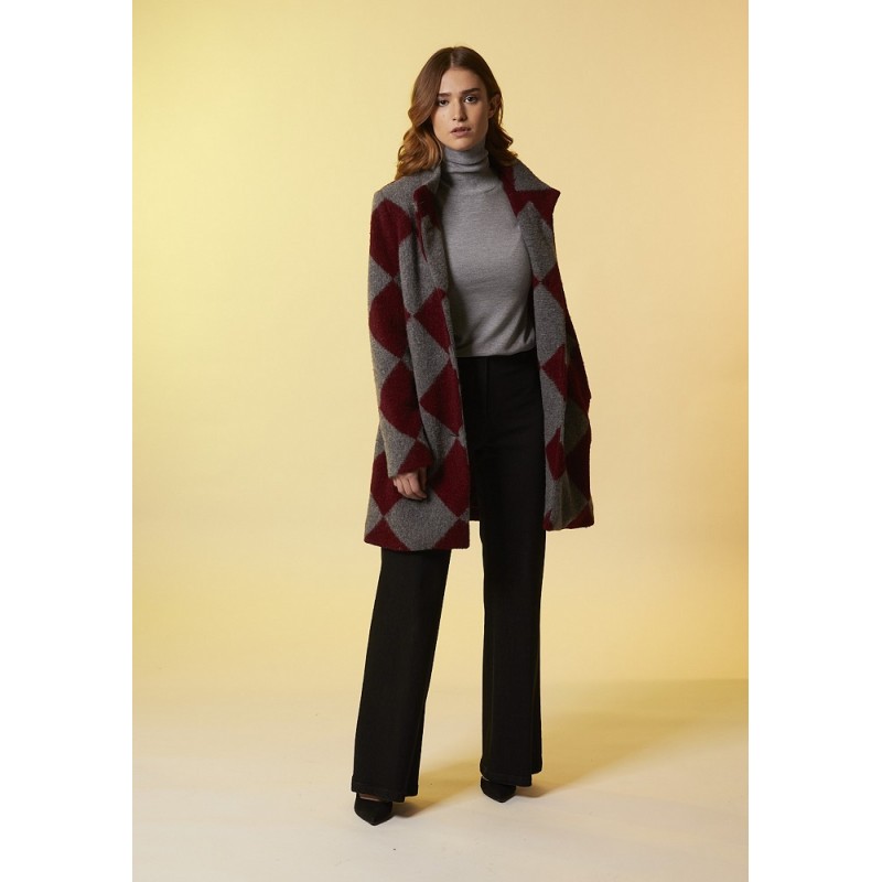 Tee Time lcr61562 cappotto-corto bordeaux