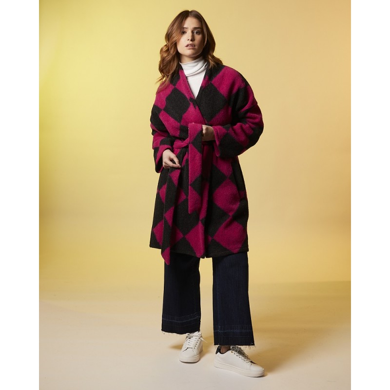 Tee Time lcr61607 cappotto-cintura fuxia