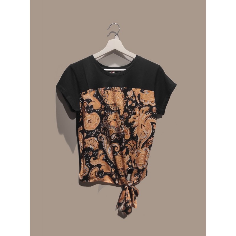 Tee Time 51277 t-shirt foulard nero